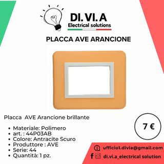 Placca Decorativa AVE Arancione
