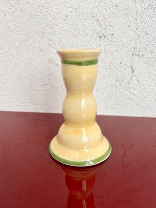 Candeliere Ceramica Vintage Dipinto a Mano