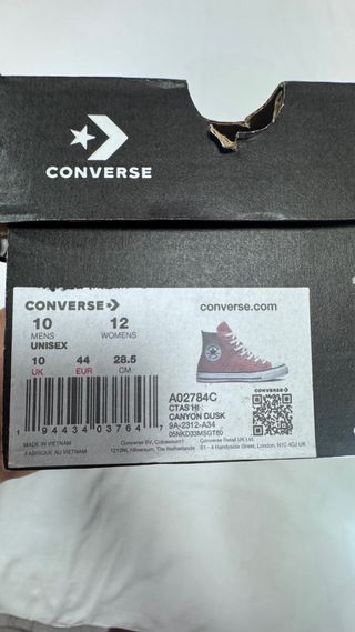 Converse caña alta - Rosa palo - 44 Unisex