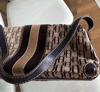 Bolso Carolina Herrera Beige y Marrón