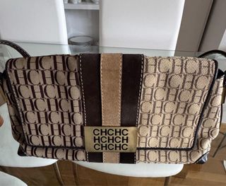 Bolso Carolina Herrera Beige y Marrón