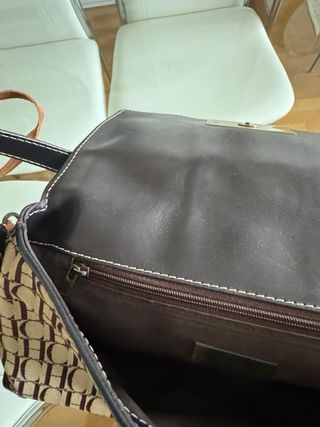 Bolso Carolina Herrera Beige y Marrón