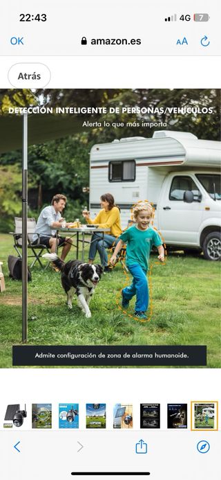 Cámara Seguridad YESKANO 4G Solar •NUEVA•