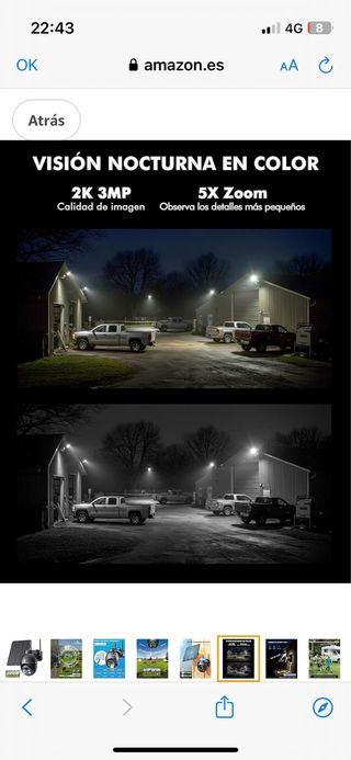 Cámara Seguridad YESKANO 4G Solar •NUEVA•