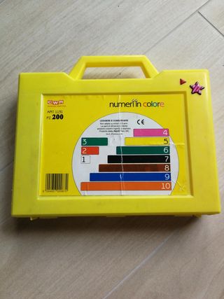 Regoli colorati numeri in colore per la scuola