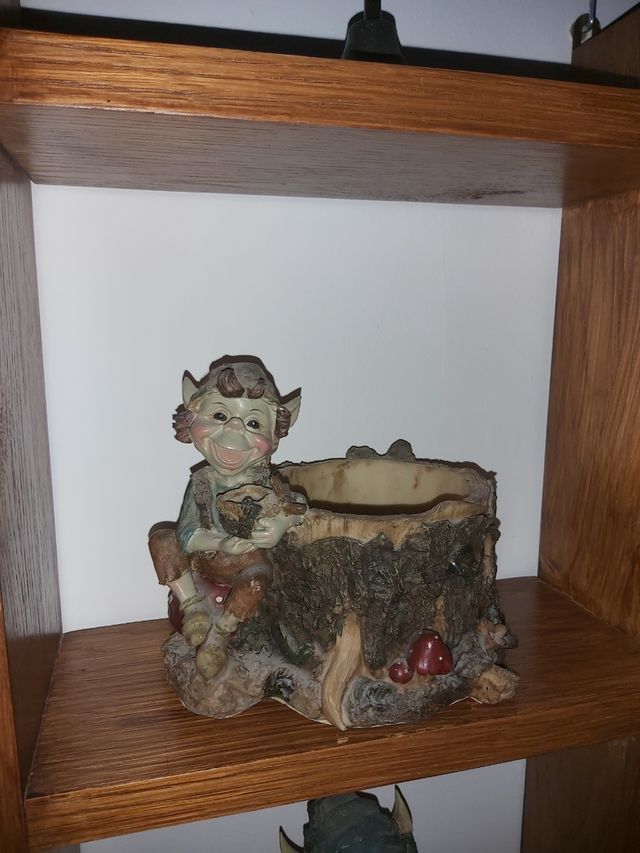 2 gnomos de jardín decorativos