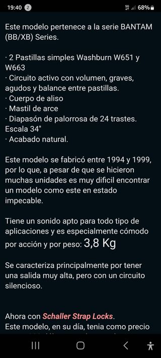 Bajo eléctrico 5 cuerdas Brashburn