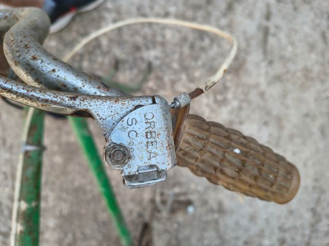 Bicicleta vintage verde