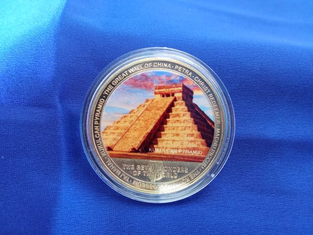 Moneda nueva pirámide de  Kukulkán, 7 Maravillas