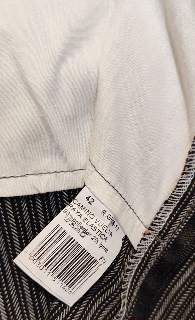 Pantalón Rociero rayas blancas