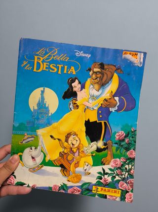 Album bella y bestia cromos años 90