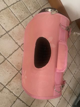 Trasportino rosa animali piccoli