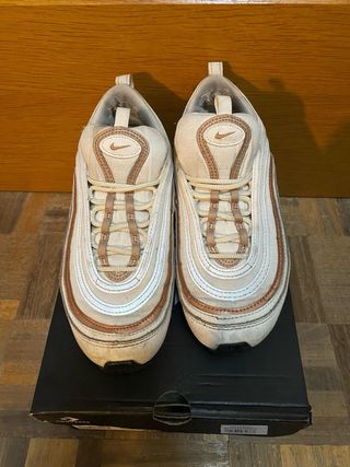 Nike Air Max 97 - Blancas y Doradas