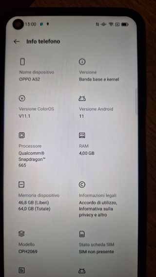 Smartphone OPPO A52