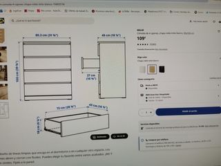 Comoda Malm Ikea 4 cajones