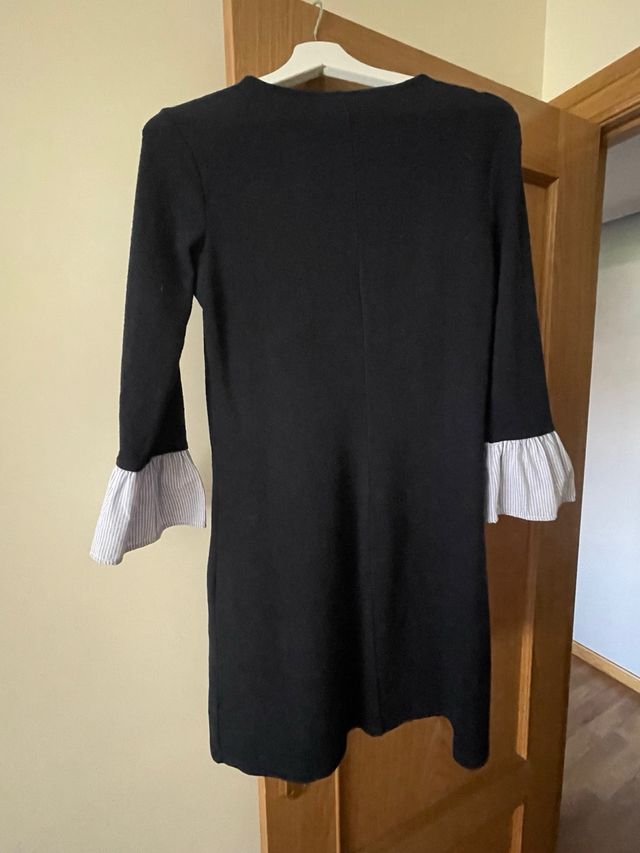 Vestido azul marino manga 3/4 - Talla M