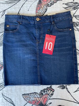 Falda vaquera Lefties - talla 38