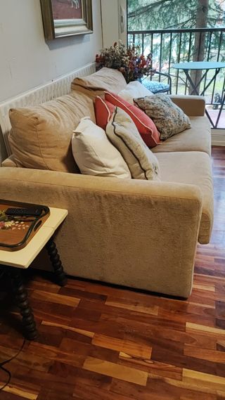 Sofa cama beige 2 plazas