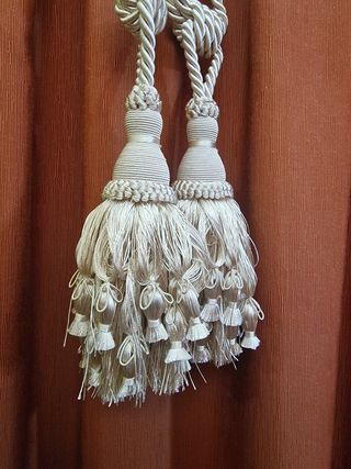 Alzapaños beige vintage - 2 uds