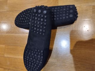Mocasines ante negros -talla 39