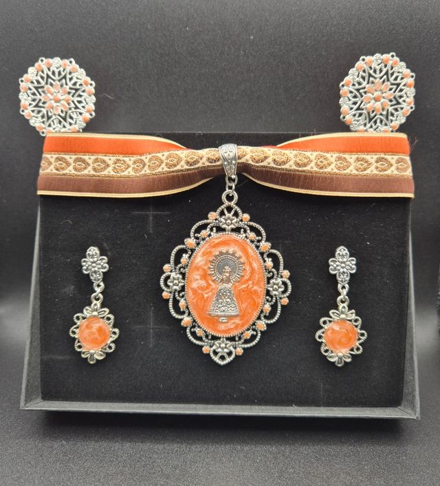 Conjunto baturra Virgen Pilar / NARANJA