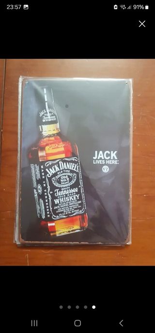 Chapa metálica Jack Daniel's