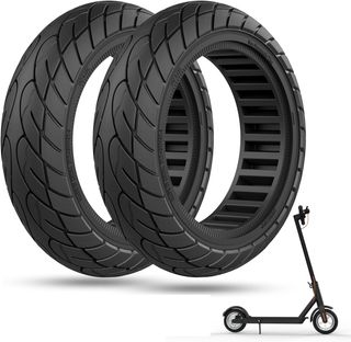 2 ruedas macizas 10x2.125 para patinete eléctrico