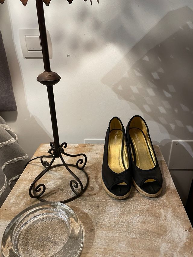 Alpargatas negras Natura - talla 39