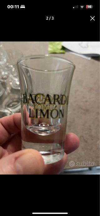 Bicchieri Bacardi Limon & Tassoni