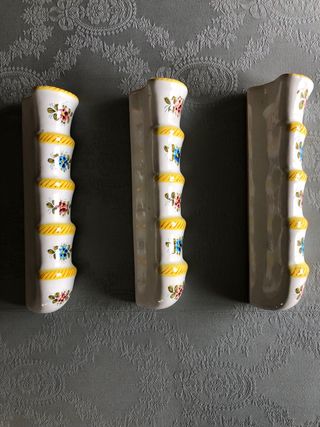 Set 3 umidificatori vintage in ceramica