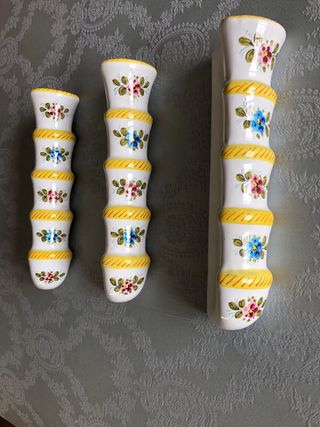 Set 3 umidificatori vintage in ceramica