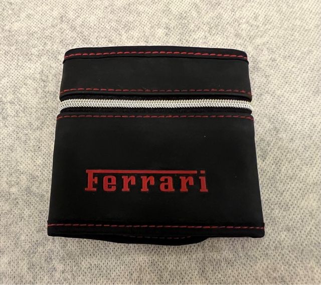 Portafoglio Nico per Ferrari nero con zip