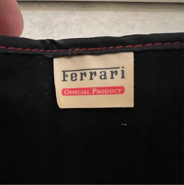 Portafoglio Nico per Ferrari nero con zip