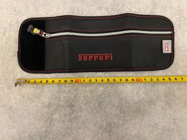 Portafoglio Nico per Ferrari nero con zip