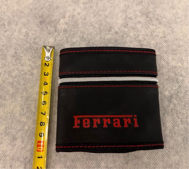 Portafoglio Nico per Ferrari nero con zip