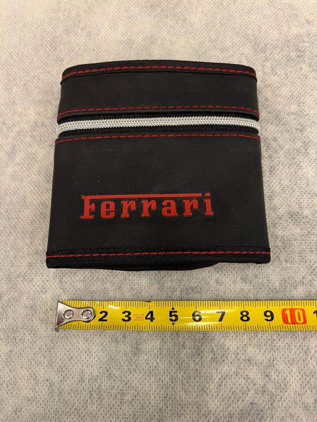 Portafoglio Nico per Ferrari nero con zip