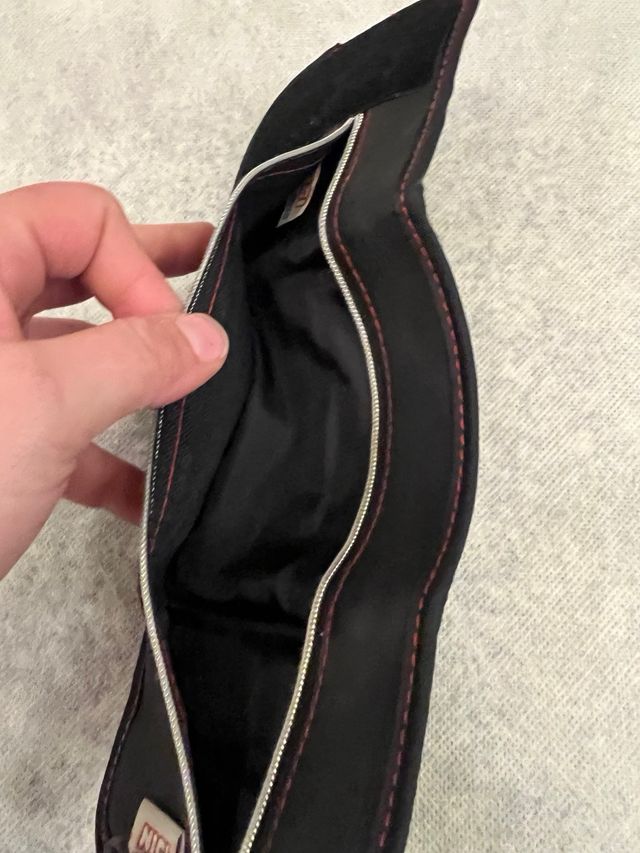 Portafoglio Nico per Ferrari nero con zip