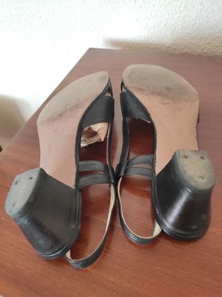 Sandalias piel azules -talla 36