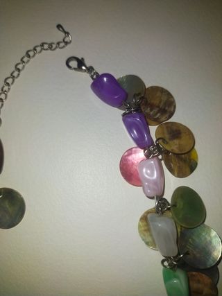 Collana etnica multicolor