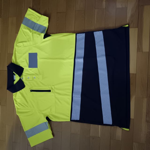 Polo trabajo manga corta L - amarillo (12)