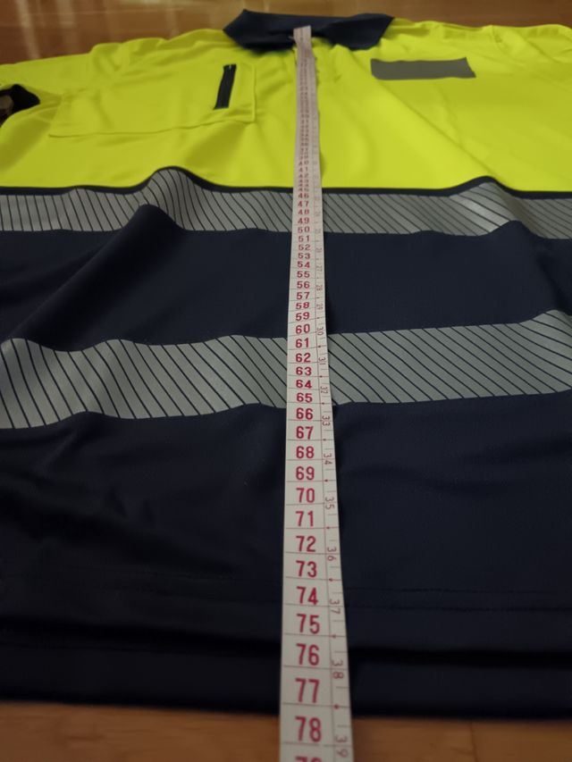 Polo trabajo manga corta L - amarillo (12)