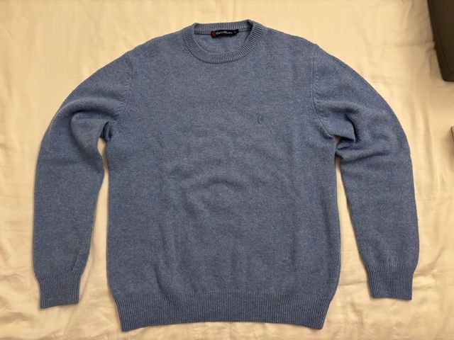 Jersey azul de lana virgen Conte of Florence