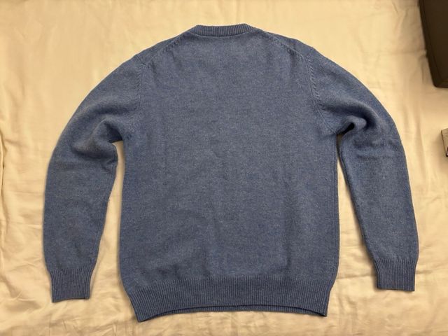 Jersey azul de lana virgen Conte of Florence