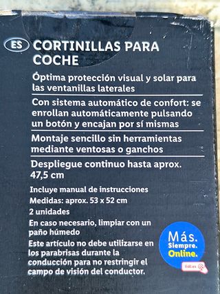 Cortinillas coche Ultimate Speed - 53cm