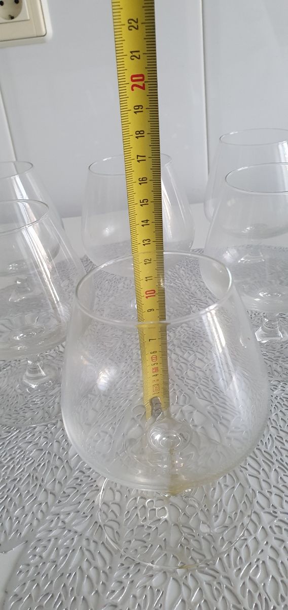 6 Copos Cognac Cognac Luminare France