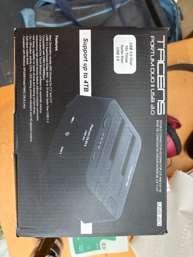 Base de clonación TRACENS - Doble USB 3.0