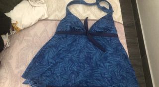 Bikini premamá azul