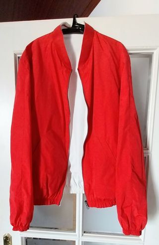 Chaqueta Reversible ROJA-BLANCA de hombre.