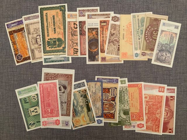 Billetes de la Guerra Civil 1936 - 1939