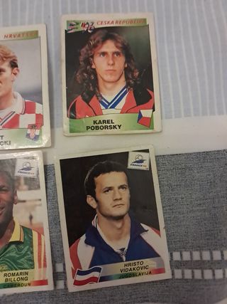Cromos estampas Eurocopa 96 y Mundial 98